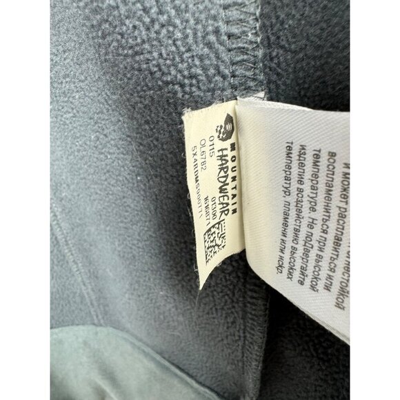 Mountain Hardwear Size Large Fleece Lined Softshell Jacket Black Full Zip - Picture 8 of 8